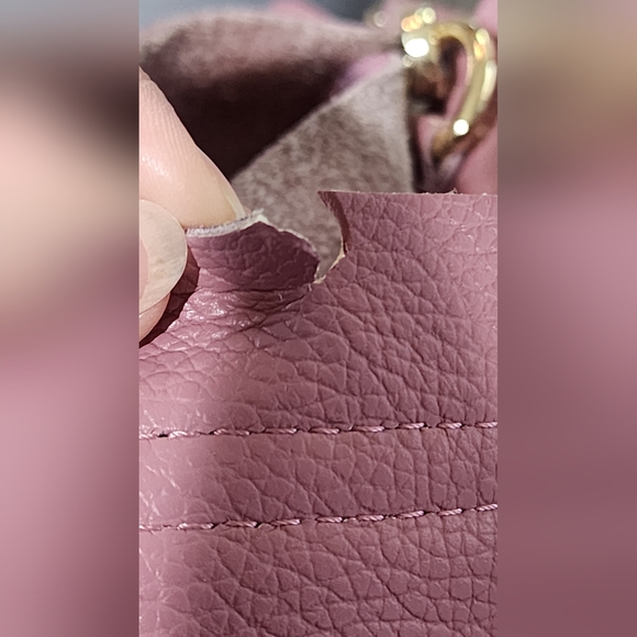 Italian Leather 2 Way Tote. Gorgeous. Unbranded. Suede Interior. Leather Smell. - Picture 11 of 11